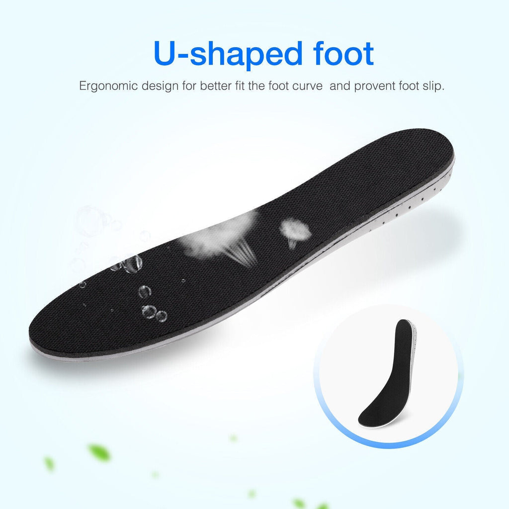 Men Women Invisible Height Increase Insoles Heel Lift Taller Shoe
